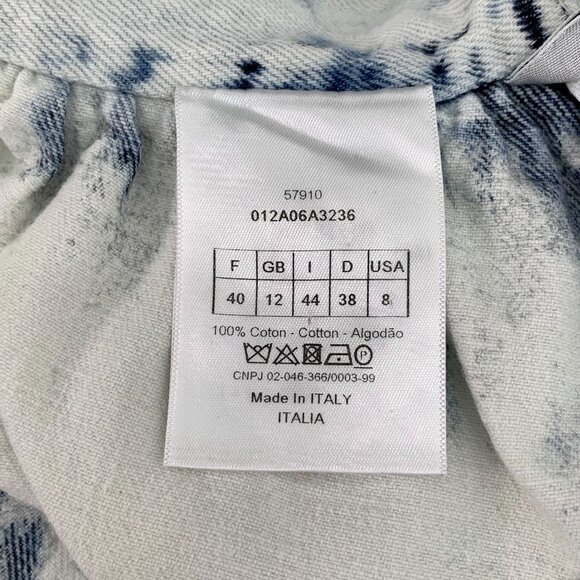 Dior Tie-Dye Maxi Skirt With Pockets & Frayed Hem - Picture 8 of 8